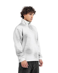 Abstract Wash Half-Zip Sweatshirt