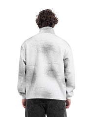 Abstract Wash Half-Zip Sweatshirt