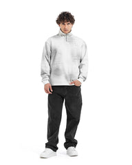 Abstract Wash Half-Zip Sweatshirt