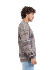 Marble Wave Ribbed Sweatshirt