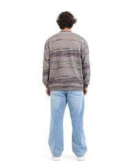 Marble Wave Ribbed Sweatshirt