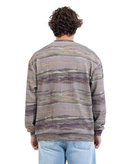 Marble Wave Ribbed Sweatshirt