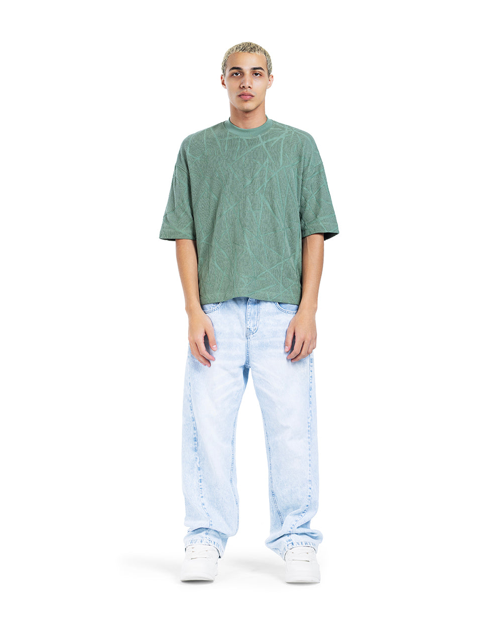 Abstract Texture Oversized Tee