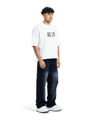 Nice Distressed Logo Oversized Tee