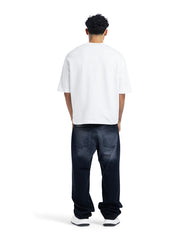Nice Distressed Logo Oversized Tee