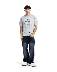 Helios Paint Splash Oversized Tee
