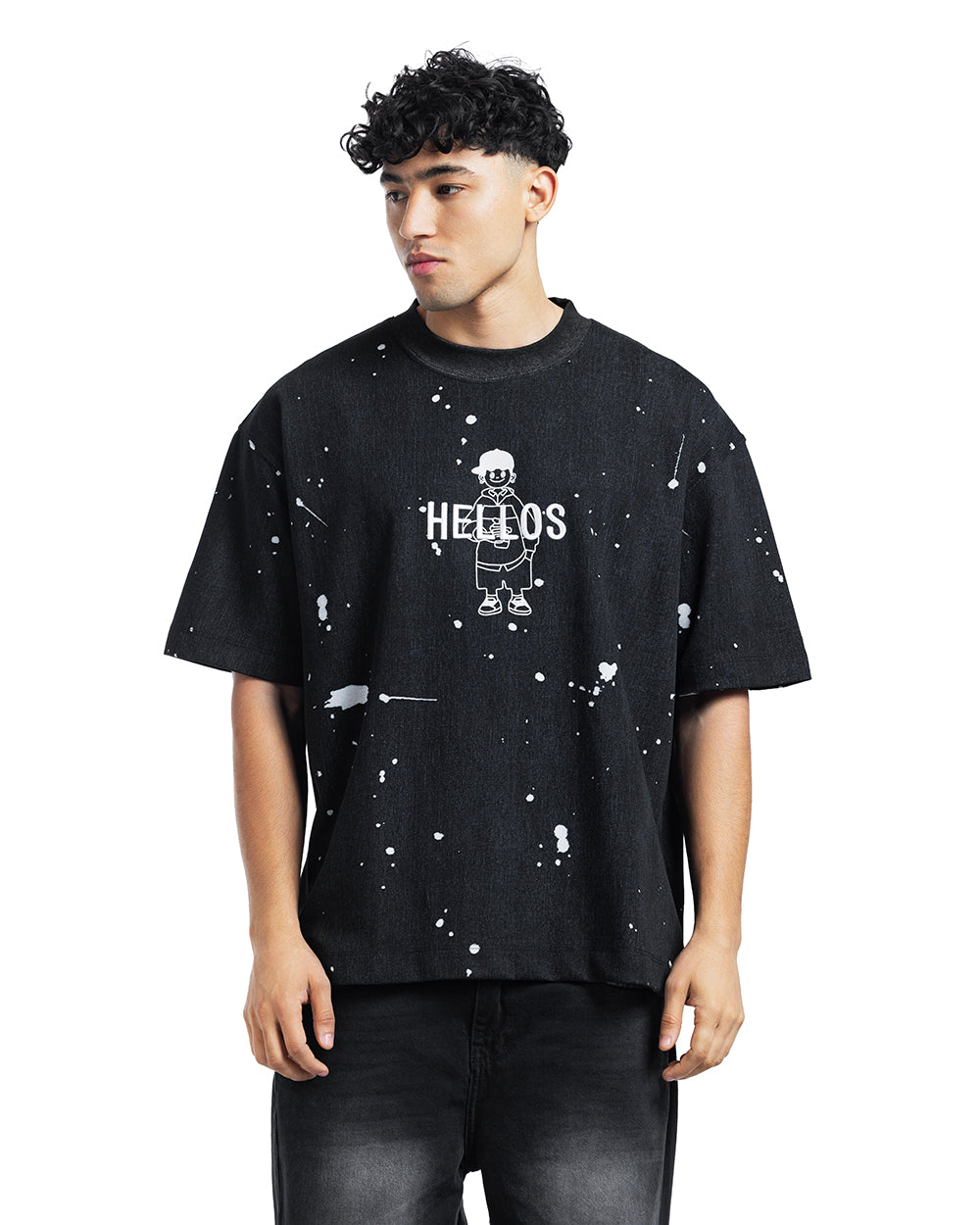 Helios Paint Splash Oversized Tee