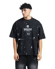 Helios Paint Splash Oversized Tee