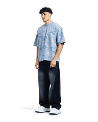 Sense Distressed Denim Illusion Tee