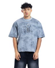 Thursday Walk Graphic Textured Oversized Tee