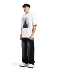 Shadow Figure Graphic Oversized Tee