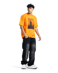 Shadow Figure Graphic Oversized Tee