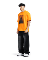 Shadow Figure Graphic Oversized Tee