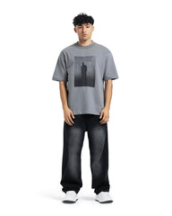 Shadow Figure Graphic Oversized Tee