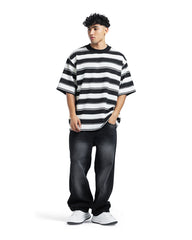 Sense Retro Stripe Oversized Tee
