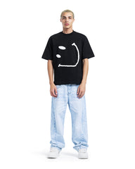 Abstract Face Oversized Tee