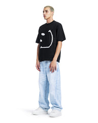 Abstract Face Oversized Tee