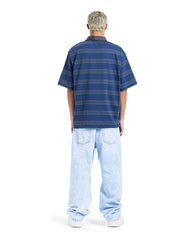 Oversized Striped Polo Shirt