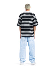 Oversized Striped Polo Shirt