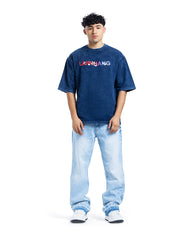 Liunhang Washed Graphic Oversized Tee
