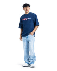 Liunhang Washed Graphic Oversized Tee