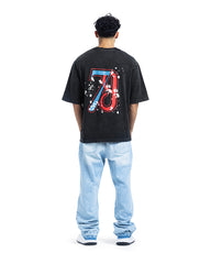 Liunhang Washed Graphic Oversized Tee