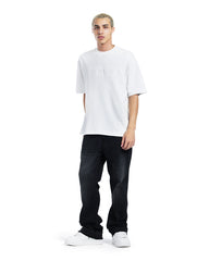 Time To Start Embossed Oversized Tee