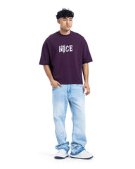 Nice Distressed Logo Oversized Tee