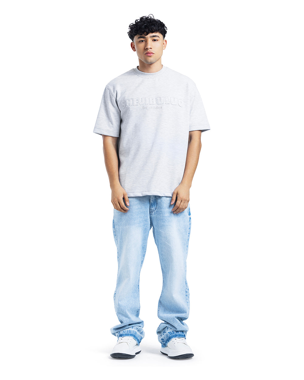 Sense Minimal Embossed Logo Oversized Tee