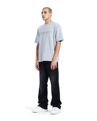 Time To Start Embossed Oversized Tee