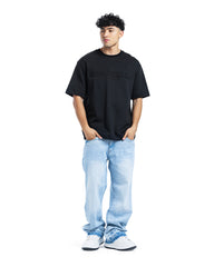 Sense Minimal Embossed Logo Oversized Tee