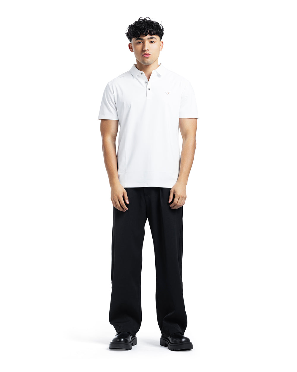 Minimal Logo Performance Polo Shirt