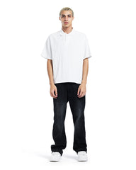 Textured Knit Polo Shirt