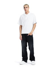 Textured Knit Polo Shirt