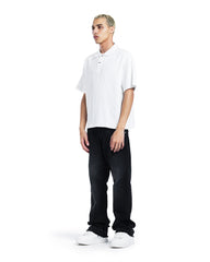 Textured Knit Polo Shirt