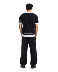 Contrast Trim Knit Polo Shirt