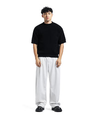 Linen Blend Tapered Trousers