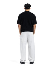 Linen Blend Tapered Trousers