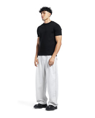 Linen Blend Tapered Trousers