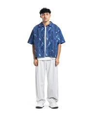 Distressed Print Short Sleeve Shirt