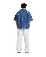 Distressed Print Short Sleeve Shirt