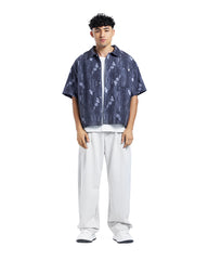 Distressed Print Short Sleeve Shirt