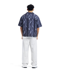 Distressed Print Short Sleeve Shirt