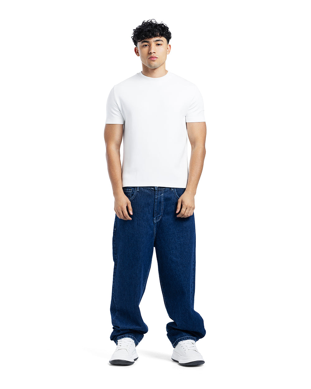 Classic Slim Fit Washed Jeans