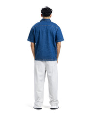 Denim Polo Oversized Shirt