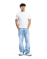 Layered Waist Vintage Wide-Leg Jeans
