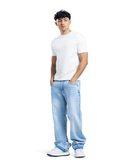 Layered Waist Vintage Wide-Leg Jeans