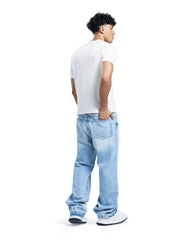 Layered Waist Vintage Wide-Leg Jeans