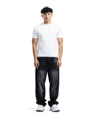 Layered Waist Vintage Wide-Leg Jeans