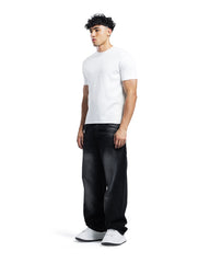 Layered Waist Vintage Wide-Leg Jeans